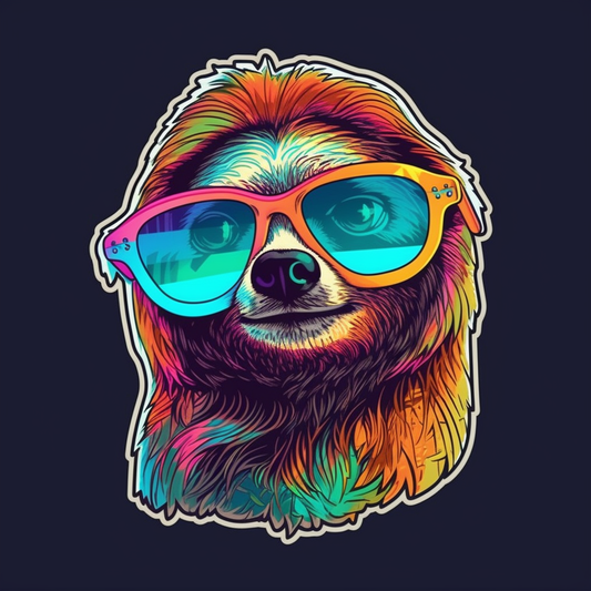 Sloth Vinyl Decal Sticker for Car, Laptop, Tumbler and more # 006004
