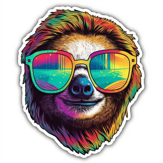 Sloth Vinyl Decal Sticker for Car, Laptop, Tumbler and more # 006010