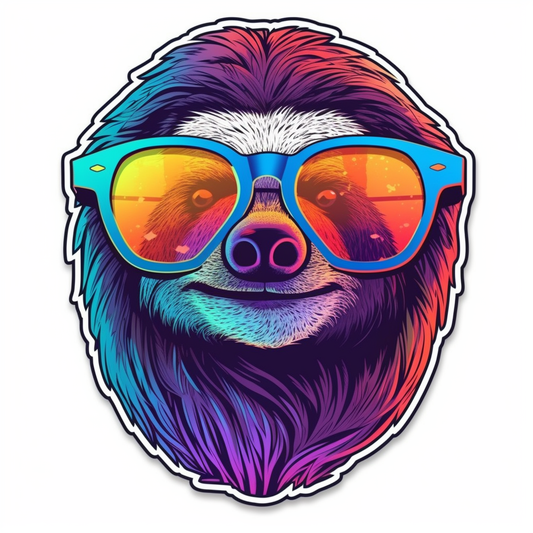 Sloth Vinyl Decal Sticker for Car, Laptop, Tumbler and more # 005959