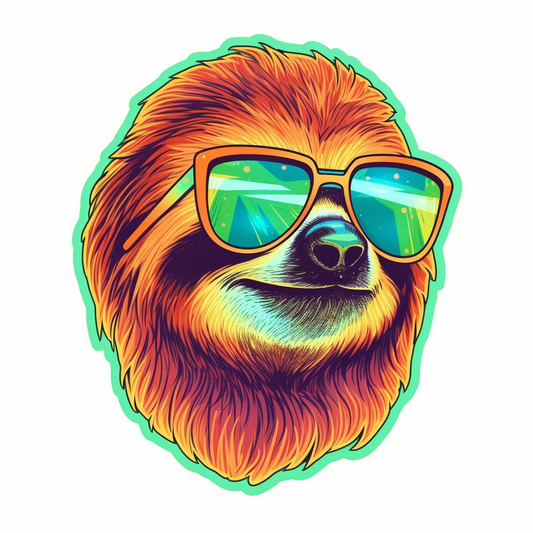 Sloth Vinyl Decal Sticker for Car, Laptop, Tumbler and more # 005976
