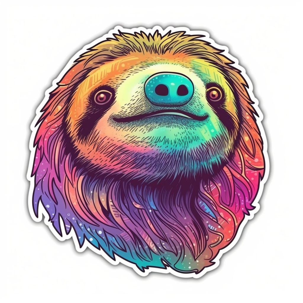 Sloth Vinyl Decal Sticker for Car, Laptop, Tumbler and more # 005990