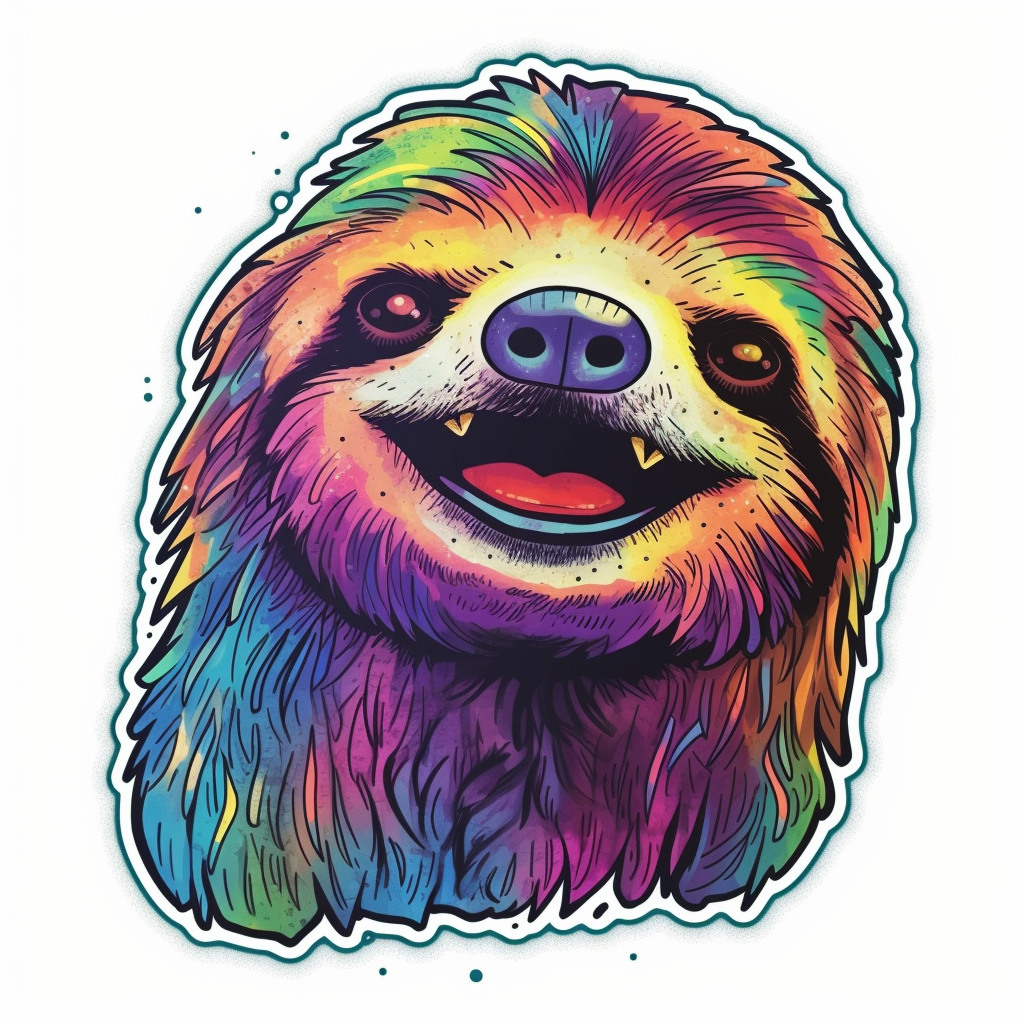 Sloth Vinyl Decal Sticker for Car, Laptop, Tumbler and more # 005969
