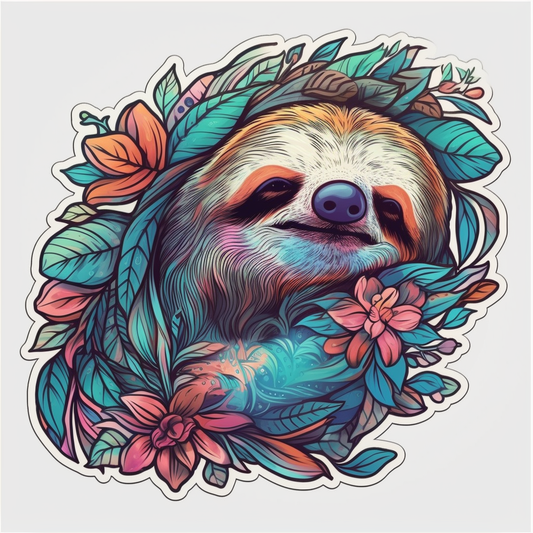 Sloth Vinyl Decal Sticker for Car, Laptop, Tumbler and more # 005984