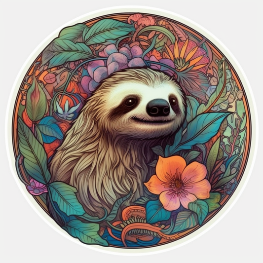 Sloth Vinyl Decal Sticker for Car, Laptop, Tumbler and more # 005947