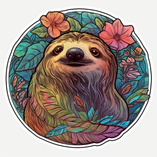 Sloth Vinyl Decal Sticker for Car, Laptop, Tumbler and more # 005966