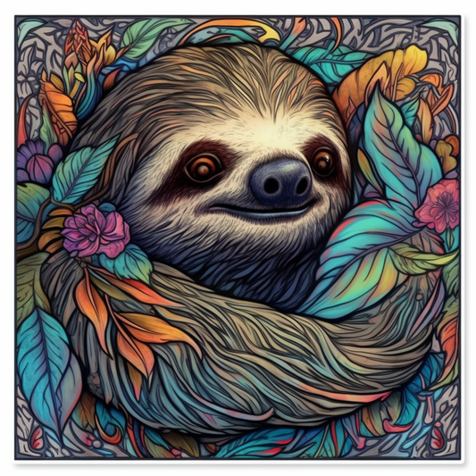 Sloth Vinyl Decal Sticker for Car, Laptop, Tumbler and more # 006027