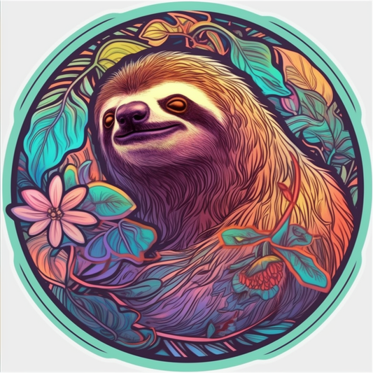 Sloth Vinyl Decal Sticker for Car, Laptop, Tumbler and more # 006031