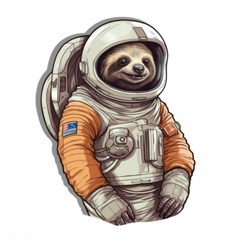 Sloth Vinyl Decal Sticker for Car, Laptop, Tumbler and more # 006060