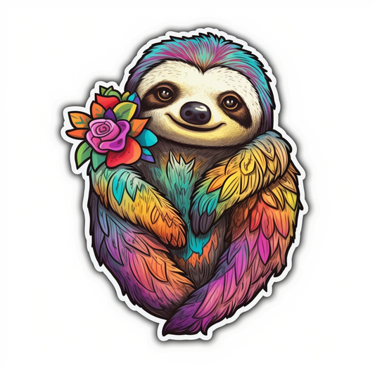 Sloth Vinyl Decal Sticker for Car, Laptop, Tumbler and more # 006065