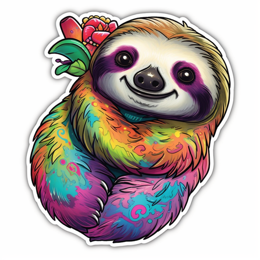 Sloth Vinyl Decal Sticker for Car, Laptop, Tumbler and more # 006018