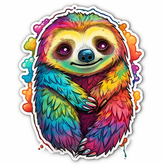 Sloth Vinyl Decal Sticker for Car, Laptop, Tumbler and more # 006071