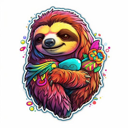Sloth Vinyl Decal Sticker for Car, Laptop, Tumbler and more # 006029