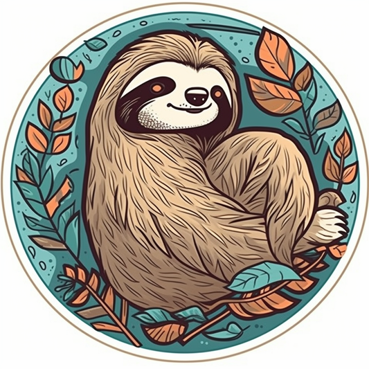 Sloth Vinyl Decal Sticker for Car, Laptop, Tumbler and more # 006046