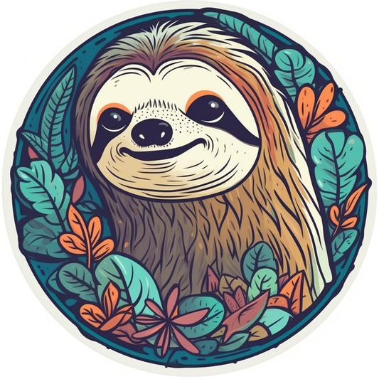 Sloth Vinyl Decal Sticker for Car, Laptop, Tumbler and more # 006034