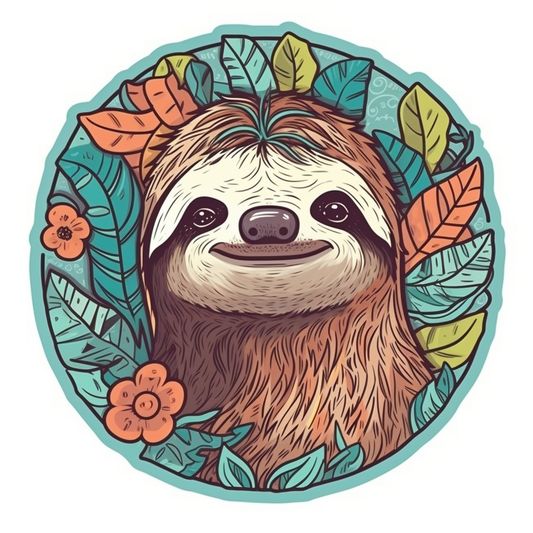 Sloth Vinyl Decal Sticker for Car, Laptop, Tumbler and more # 006039