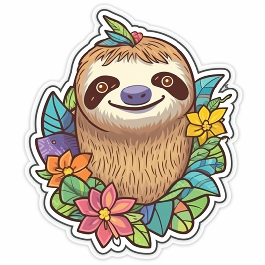 Sloth Vinyl Decal Sticker for Car, Laptop, Tumbler and more # 006028