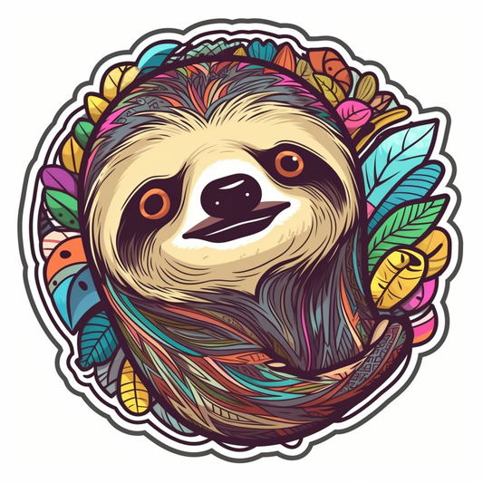 Sloth Vinyl Decal Sticker for Car, Laptop, Tumbler and more # 006047