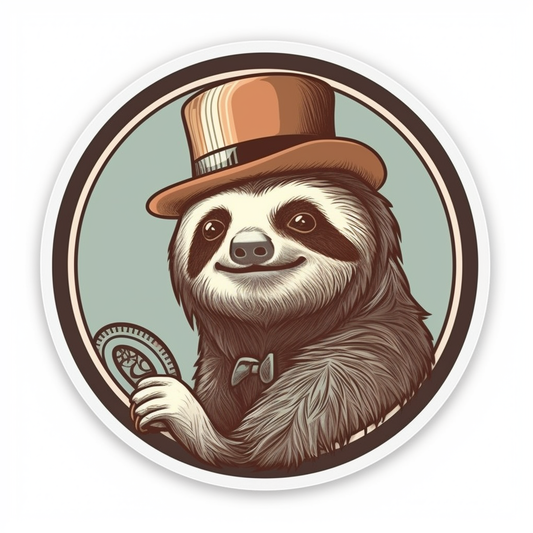 Sloth Vinyl Decal Sticker for Car, Laptop, Tumbler and more # 005927