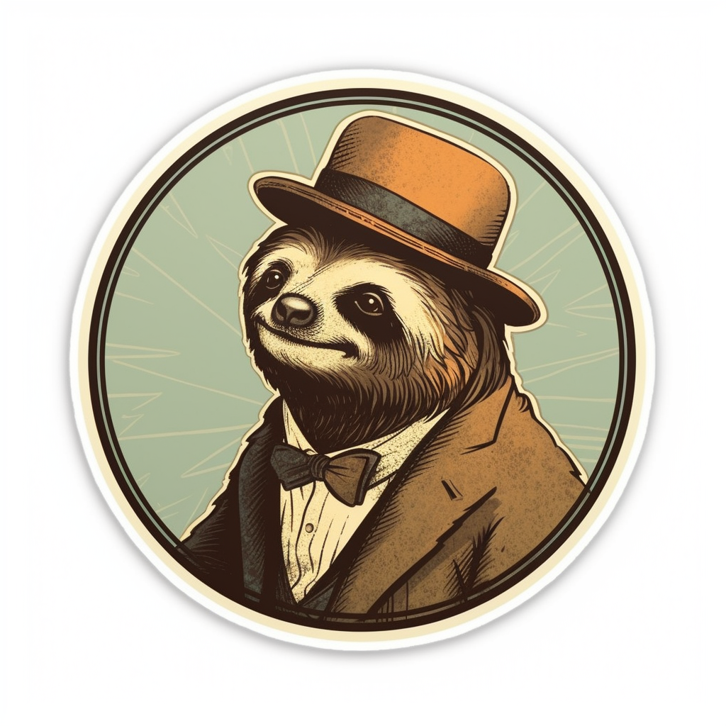 Sloth Vinyl Decal Sticker for Car, Laptop, Tumbler and more # 005988