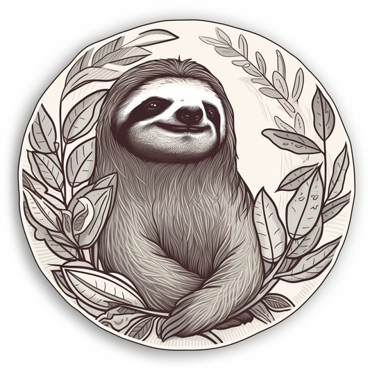 Sloth Vinyl Decal Sticker for Car, Laptop, Tumbler and more # 006058