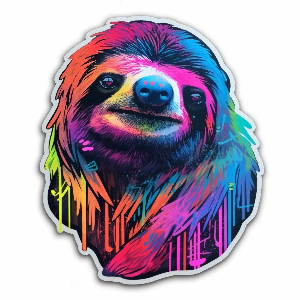 Sloth Vinyl Decal Sticker for Car, Laptop, Tumbler and more # 006059