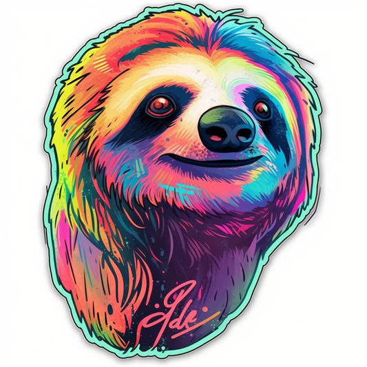 Sloth Vinyl Decal Sticker for Car, Laptop, Tumbler and more # 006054