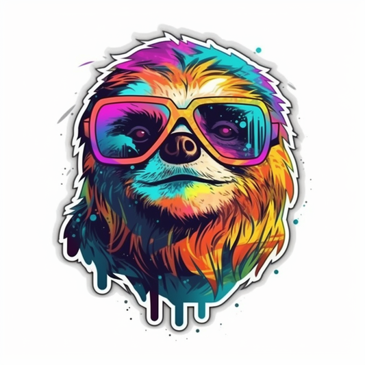 Sloth Vinyl Decal Sticker for Car, Laptop, Tumbler and more # 006037