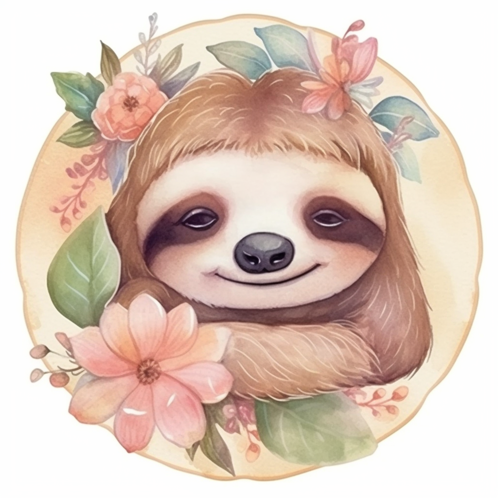 Sloth Vinyl Decal Sticker for Car, Laptop, Tumbler and more # 006057