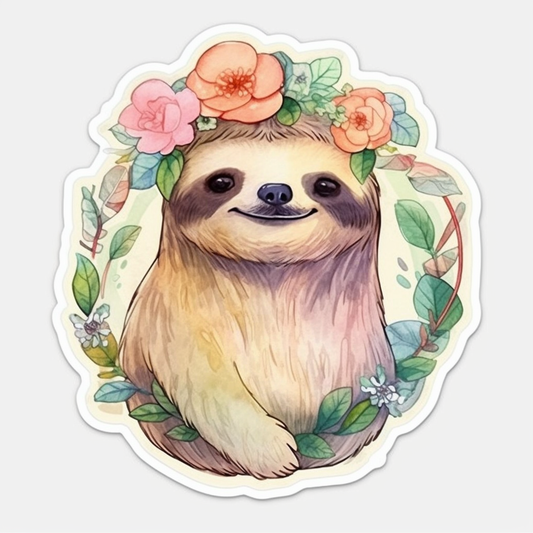 Sloth Vinyl Decal Sticker for Car, Laptop, Tumbler and more # 006063