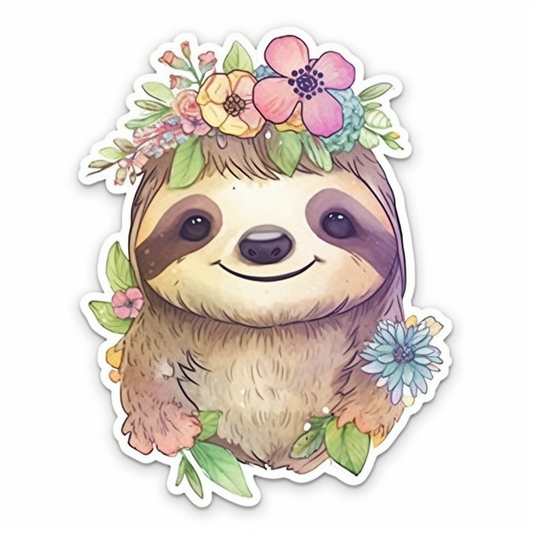 Sloth Vinyl Decal Sticker for Car, Laptop, Tumbler and more # 006067