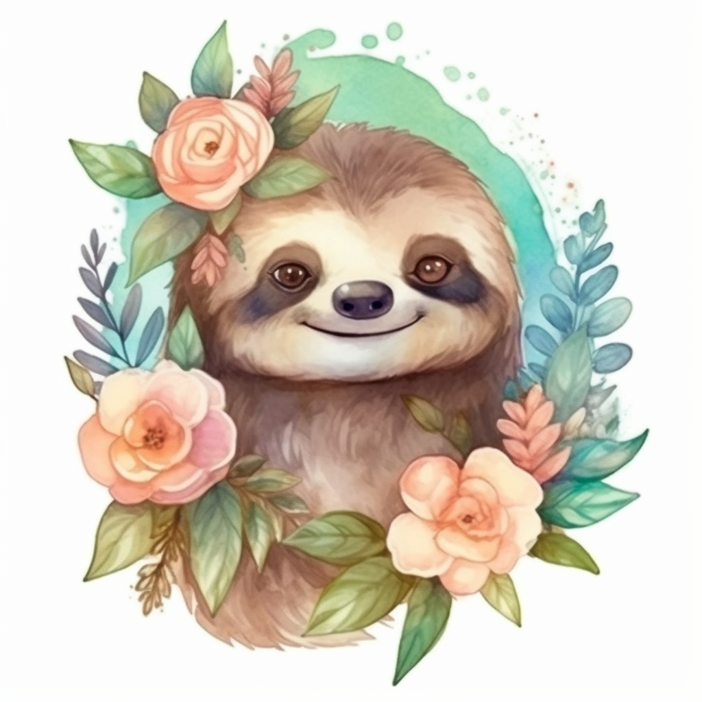 Sloth Vinyl Decal Sticker for Car, Laptop, Tumbler and more # 006055
