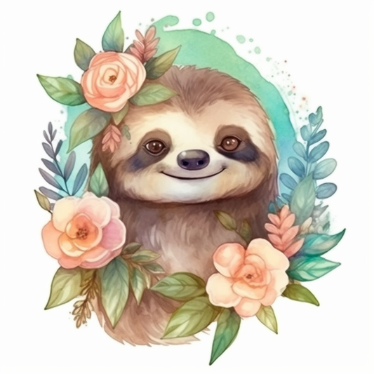 Sloth Vinyl Decal Sticker for Car, Laptop, Tumbler and more # 006055