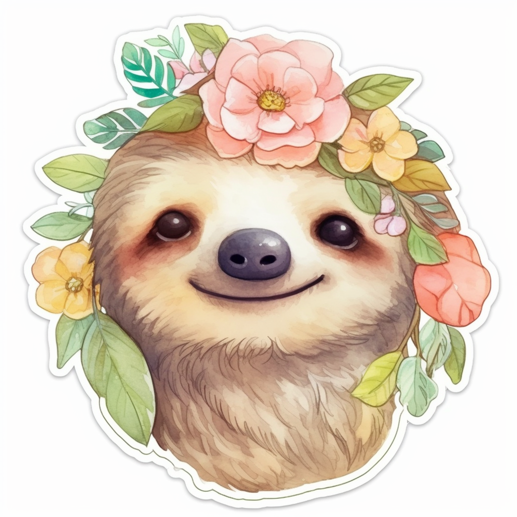 Sloth Vinyl Decal Sticker for Car, Laptop, Tumbler and more # 006061