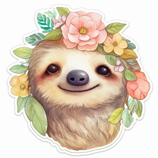 Sloth Vinyl Decal Sticker for Car, Laptop, Tumbler and more # 006061