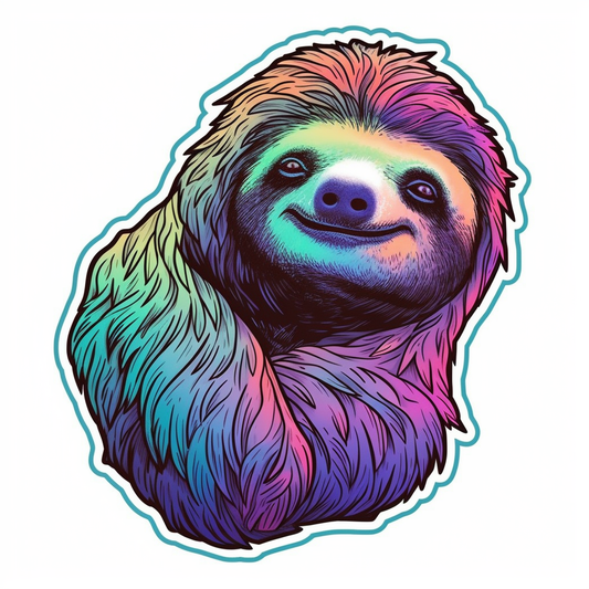 Sloth Vinyl Decal Sticker for Car, Laptop, Tumbler and more # 006069