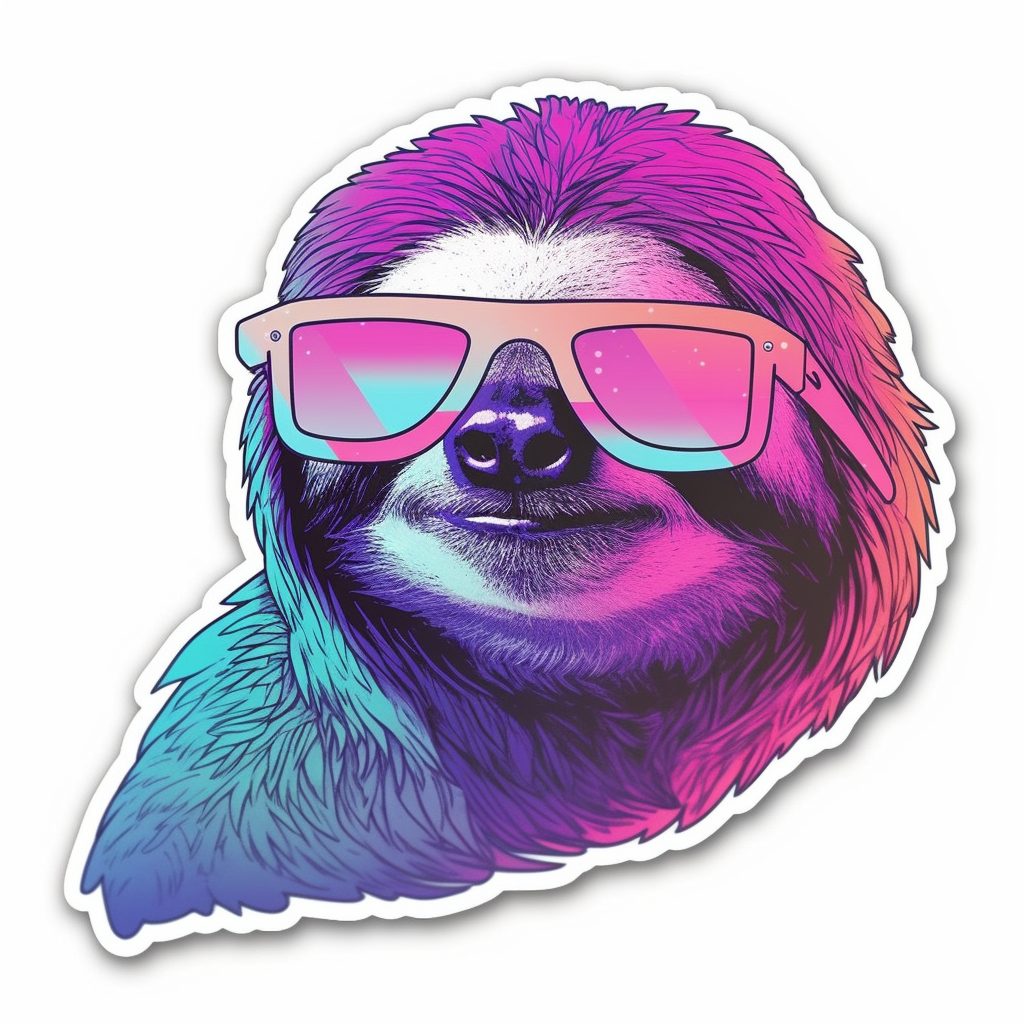 Sloth Vinyl Decal Sticker for Car, Laptop, Tumbler and more # 006025