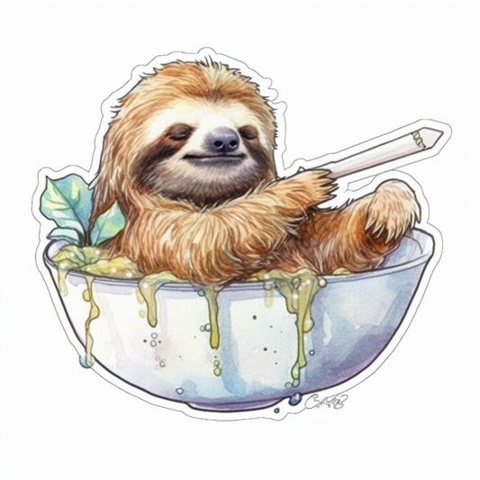 Sloth Vinyl Decal Sticker for Car, Laptop, Tumbler and more # 006045