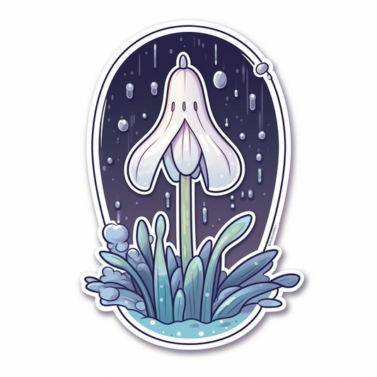 Snowdrop Flower Vinyl Decal Sticker for Car, Laptop, Tumbler and more # 006436