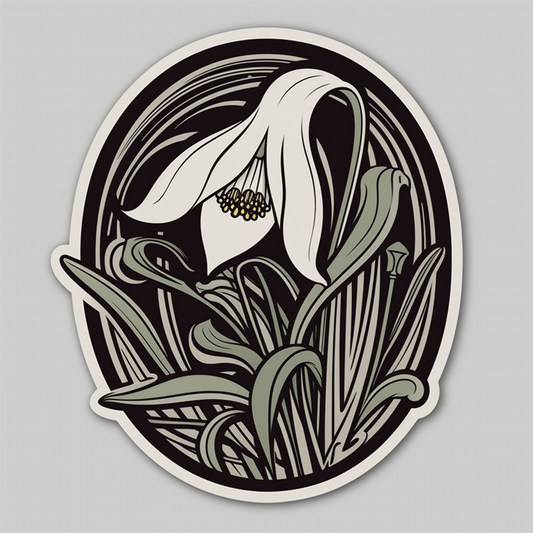 Snowdrop Flower Vinyl Decal Sticker for Car, Laptop, Tumbler and more # 006432