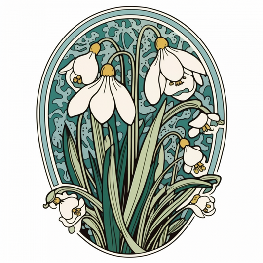 Snowdrop Flower Vinyl Decal Sticker for Car, Laptop, Tumbler and more # 006412