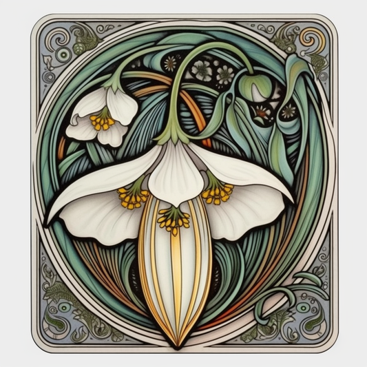 Snowdrop Flower Vinyl Decal Sticker for Car, Laptop, Tumbler and more # 006422