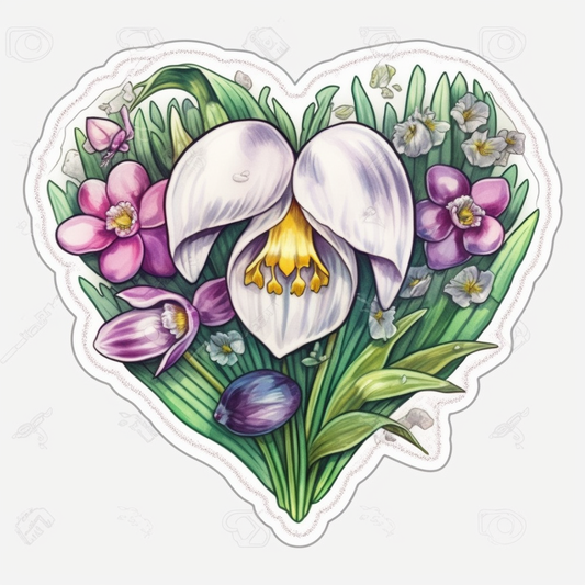 Snowdrop Flower Vinyl Decal Sticker for Car, Laptop, Tumbler and more # 006413