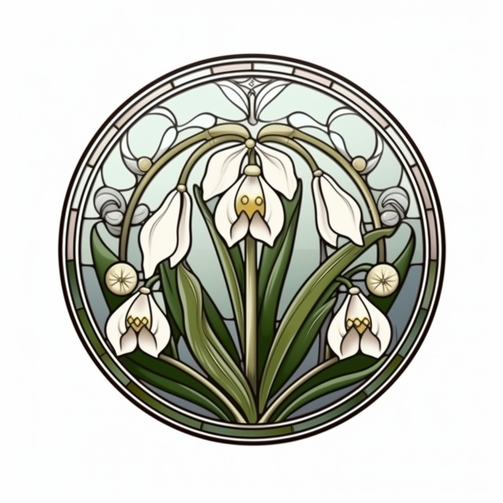 Snowdrop Flower Vinyl Decal Sticker for Car, Laptop, Tumbler and more # 006428