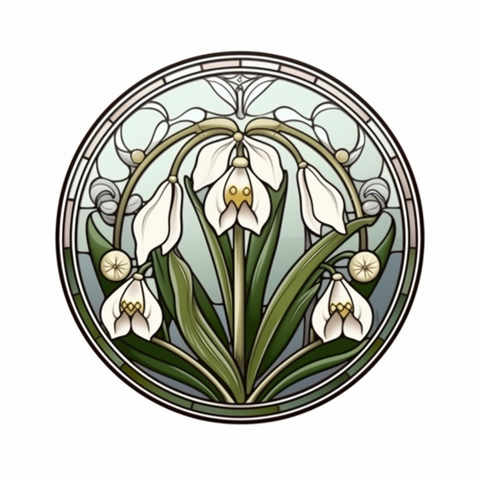 Snowdrop Flower Vinyl Decal Sticker for Car, Laptop, Tumbler and more # 006428