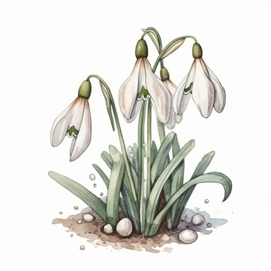 Snowdrop Flower Vinyl Decal Sticker for Car, Laptop, Tumbler and more # 006434