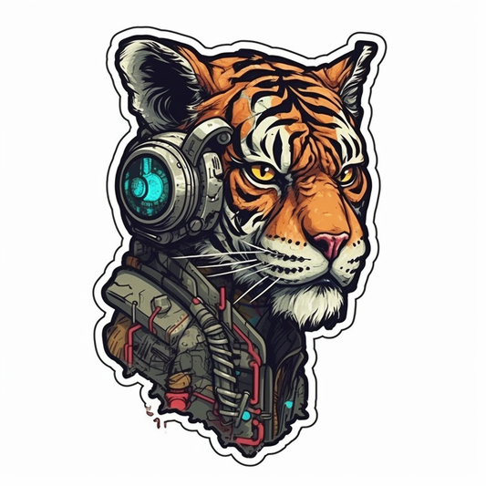 Tiger Vinyl Decal Sticker for Car, Laptop, Tumbler and more # 00534