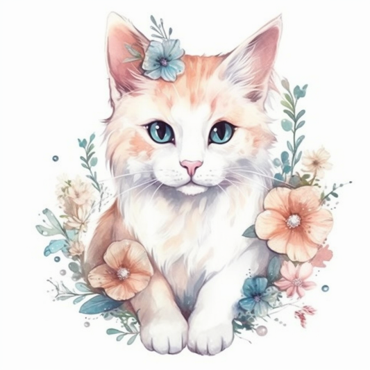 Turkish Van Cat Vinyl Decal Sticker for Car, Laptop, Tumbler and more # 007960