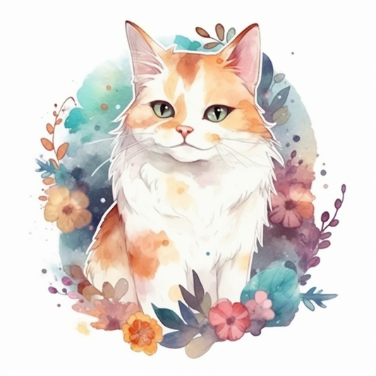 Turkish Van Cat Vinyl Decal Sticker for Car, Laptop, Tumbler and more # 007954