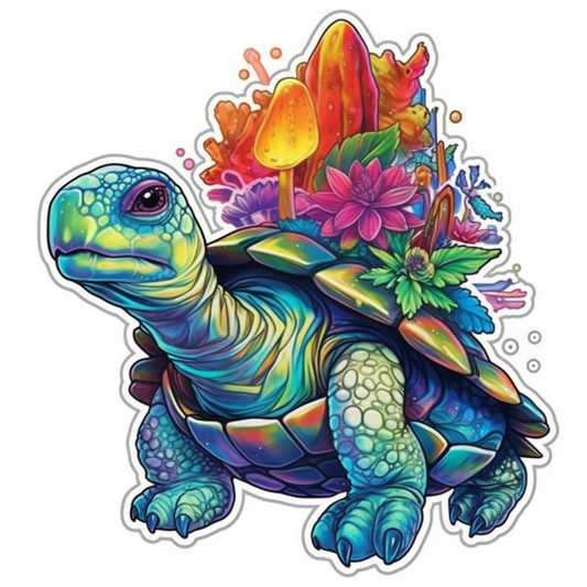 Turtle Vinyl Decal Sticker for Car, Laptop, Tumbler and more # 005853