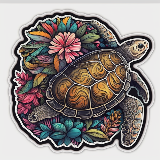 Turtle Vinyl Decal Sticker for Car, Laptop, Tumbler and more # 005955